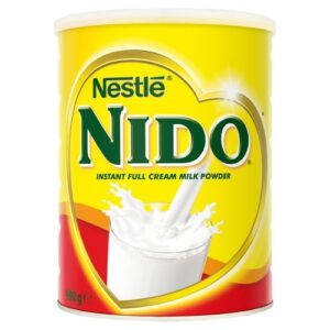 Nido Milk is a premium powdered milk fortified with essential vitamins and minerals. This nutritious product offers a creamy flavor and is ideal for children and adults alike. Perfect for cooking, baking, or as a standalone drink, Nido is a versatile choice for enhancing your meals and beverages.